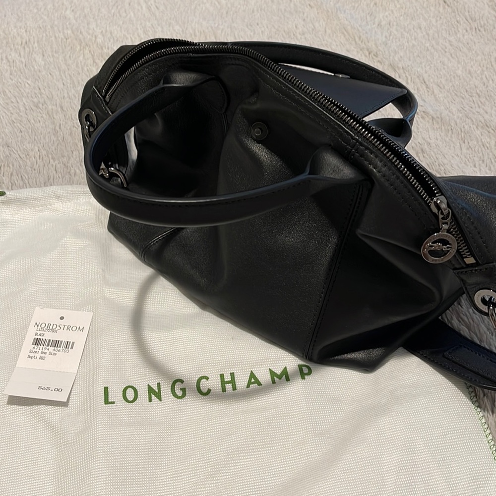 Long Champ Le pliage cuir top handle bag